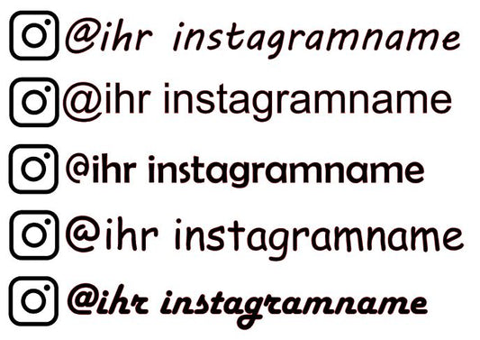 Instagram Schriftzug